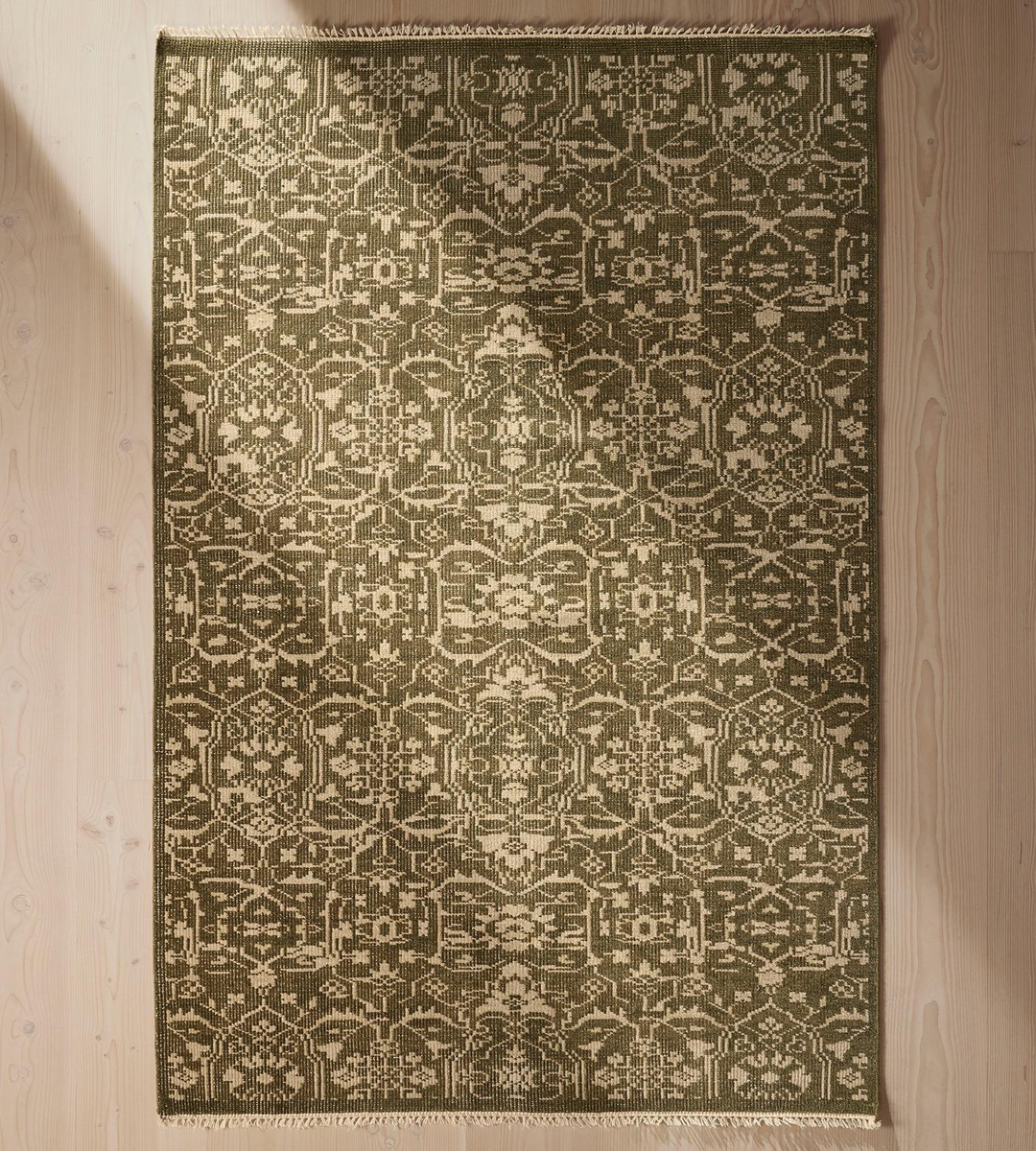 Hand Knotted , Hand Tufted Silvanus Olive Rug