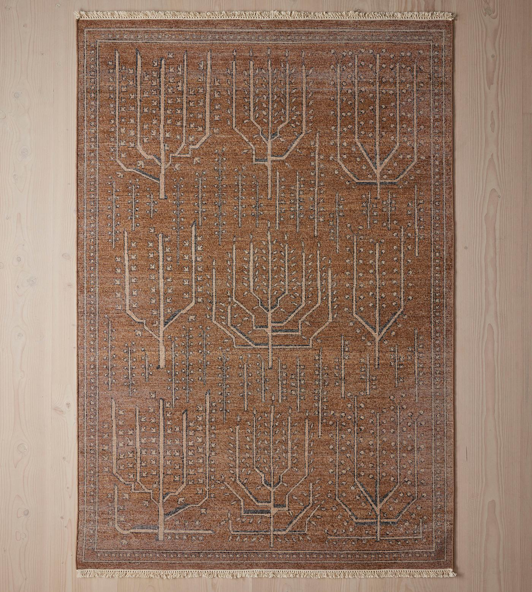 Hand Knotted , Hand Tufted Bresle Rust Rug