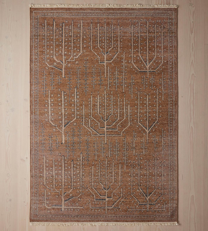 Hand Knotted , Hand Tufted Bresle Rust Rug