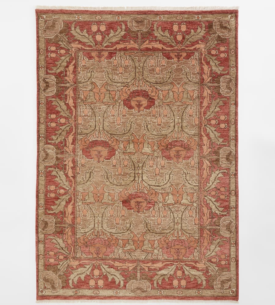 Hand Knotted , Hand Tufted Catherine Rug, Rust