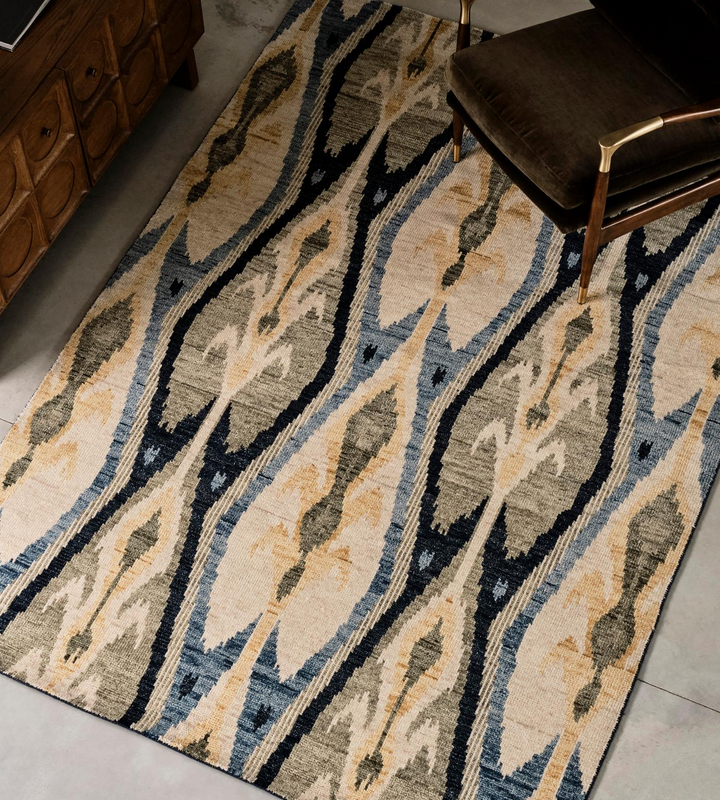 Hand Knotted , Hand Loom Alderton  Blue Rug