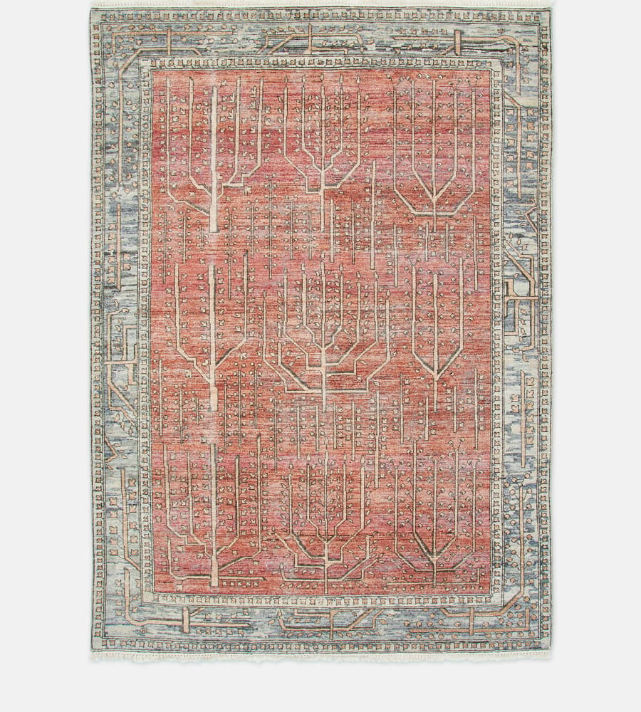 Hand Knotted , Hand Tufted  Rust Jaipur Rug