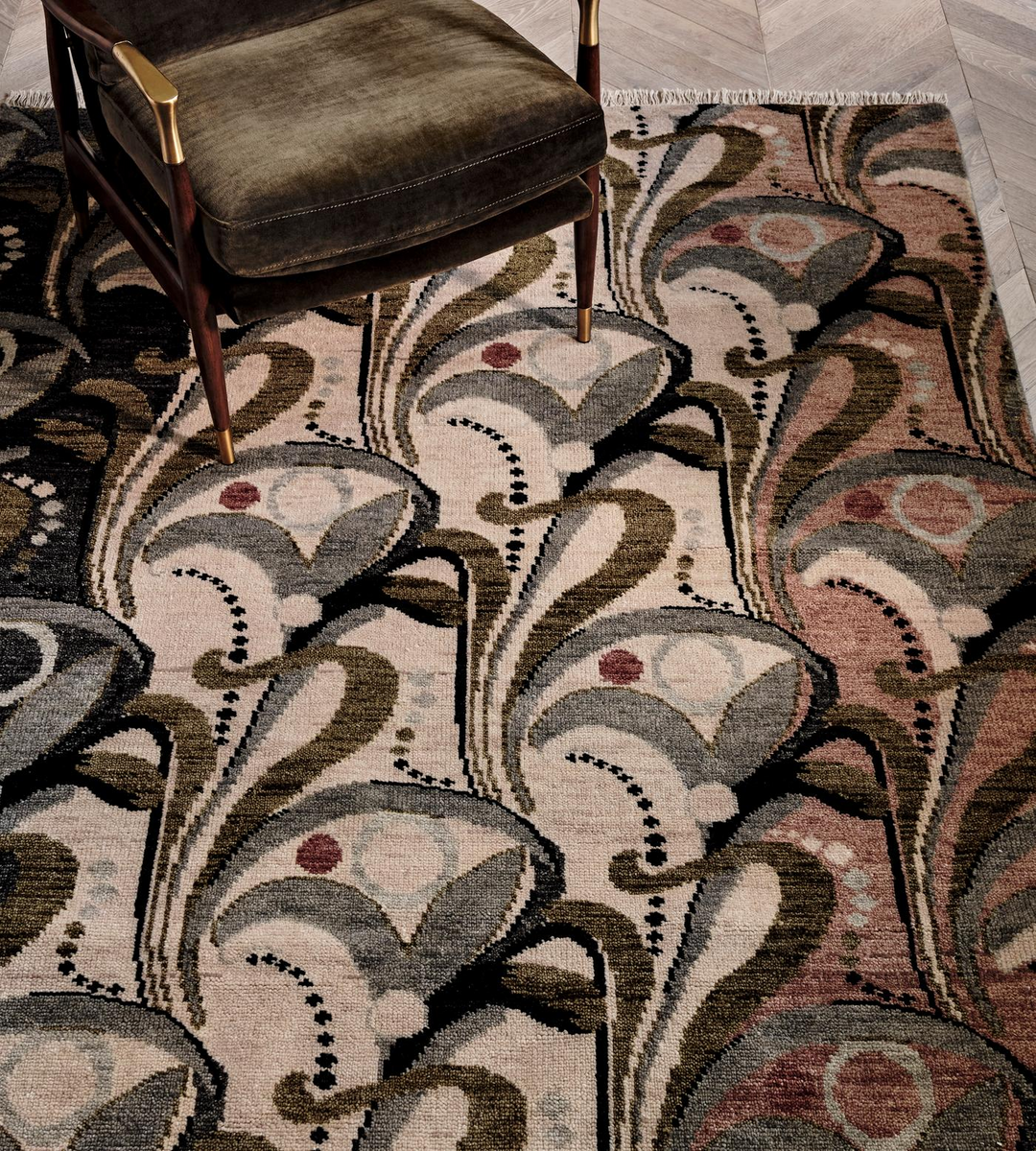 Hand Tufted , Hand knotted Obie Multi Rug