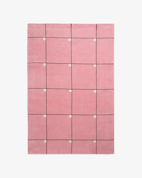 Hand Loom , Hand Tufted Modern – Pink Rug