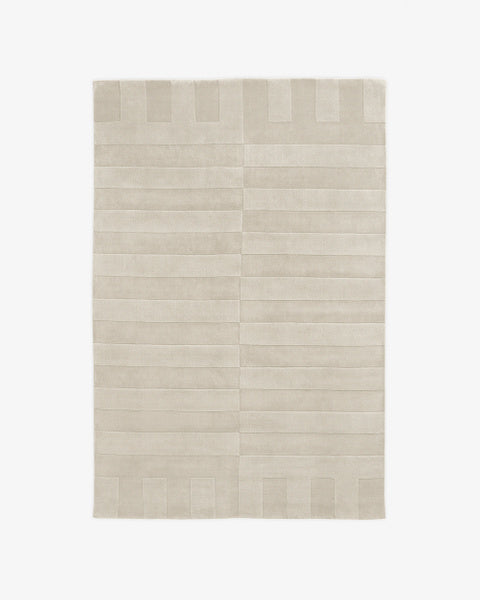 Hand Loom , Hand tufetd Lux 2 – Oatmeal Rug