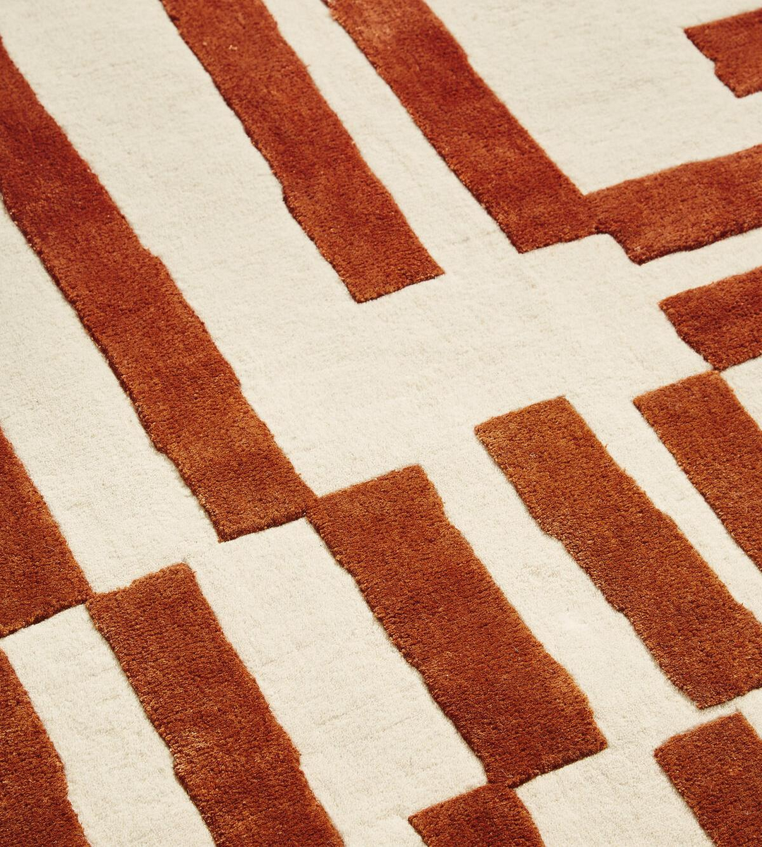 Hand tufted Jarrett Rust Rug