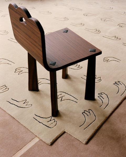 Hand Loom , Hand Tufted Hand – Beige Rug